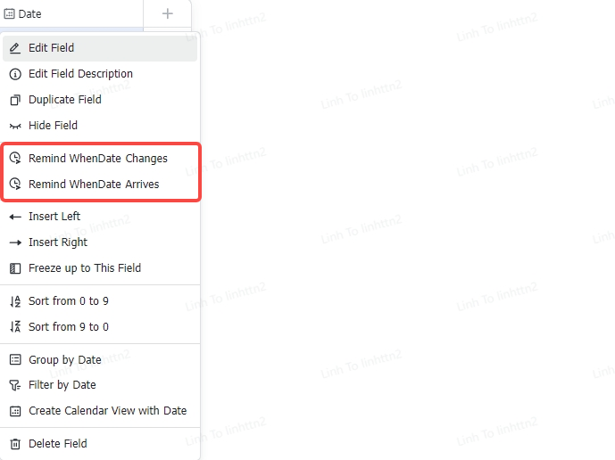  Tạo lời nhắc lịch/ deadline tự động chỉ bằng 1 cú nhấp chuột 